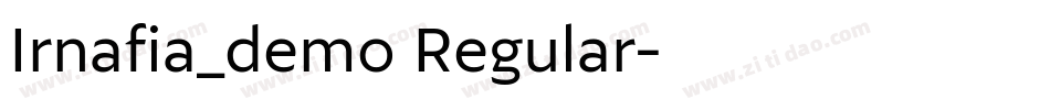 Irnafia_demo Regular字体转换